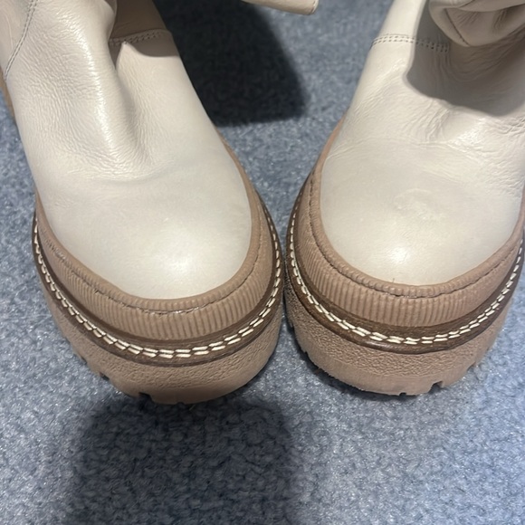 Free People Women's White & Brown Soul Mel Slouch Boot Size 6 - Picture 5 of 6